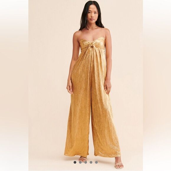 Free People Olivia Strapless Jumpsuit - Picture 1 of 10